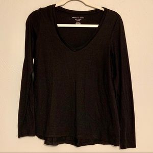 American Eagle Soft&Sexy Plush Black Long-sleeve
